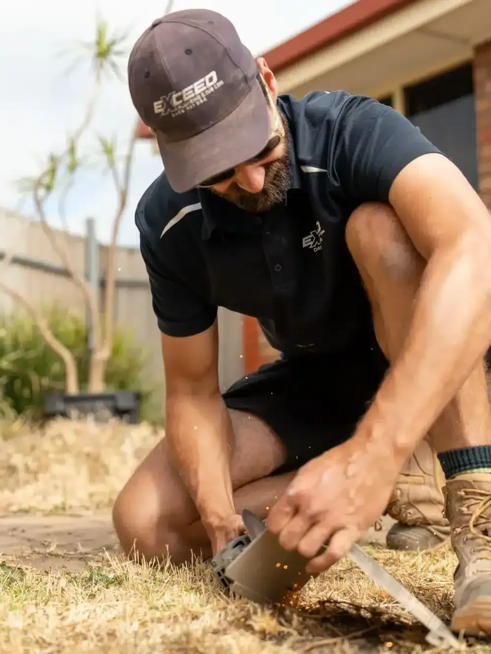 A Pooraka plumber at work on a job
